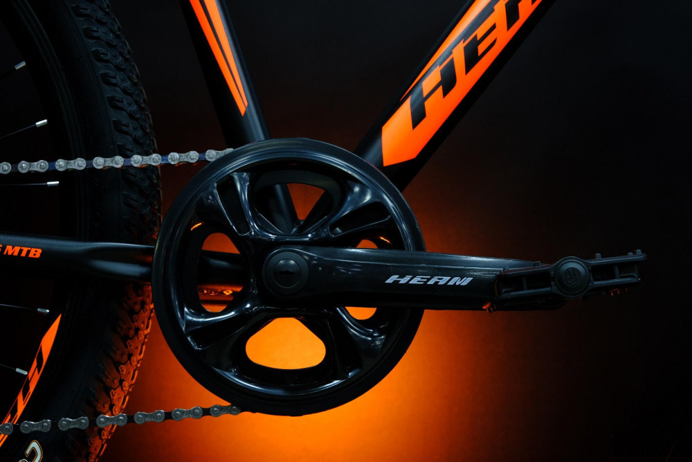 HEAM FIRST 26 Матовый Чёрно/Оранжевый