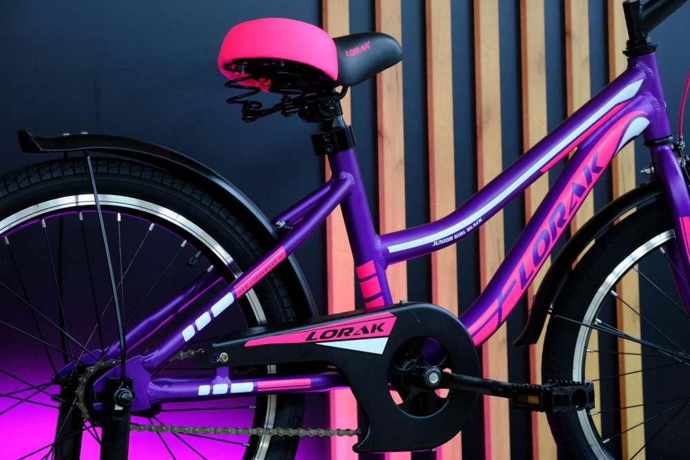 LORAK JUNIOR 20 Girl Black Матовый Фиолетовый/Розовый